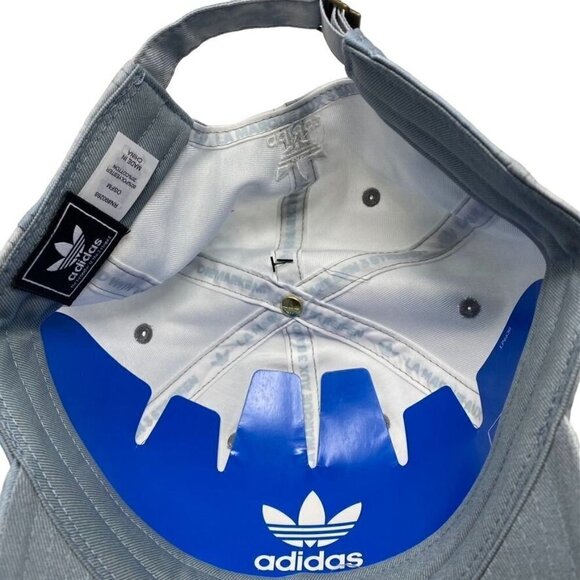 ADIDAS ORIGINALS TIE-DYED STRAP-BACK HAT UNISEX MEDIUM GREY ONE SIZE - Picture 6 of 9